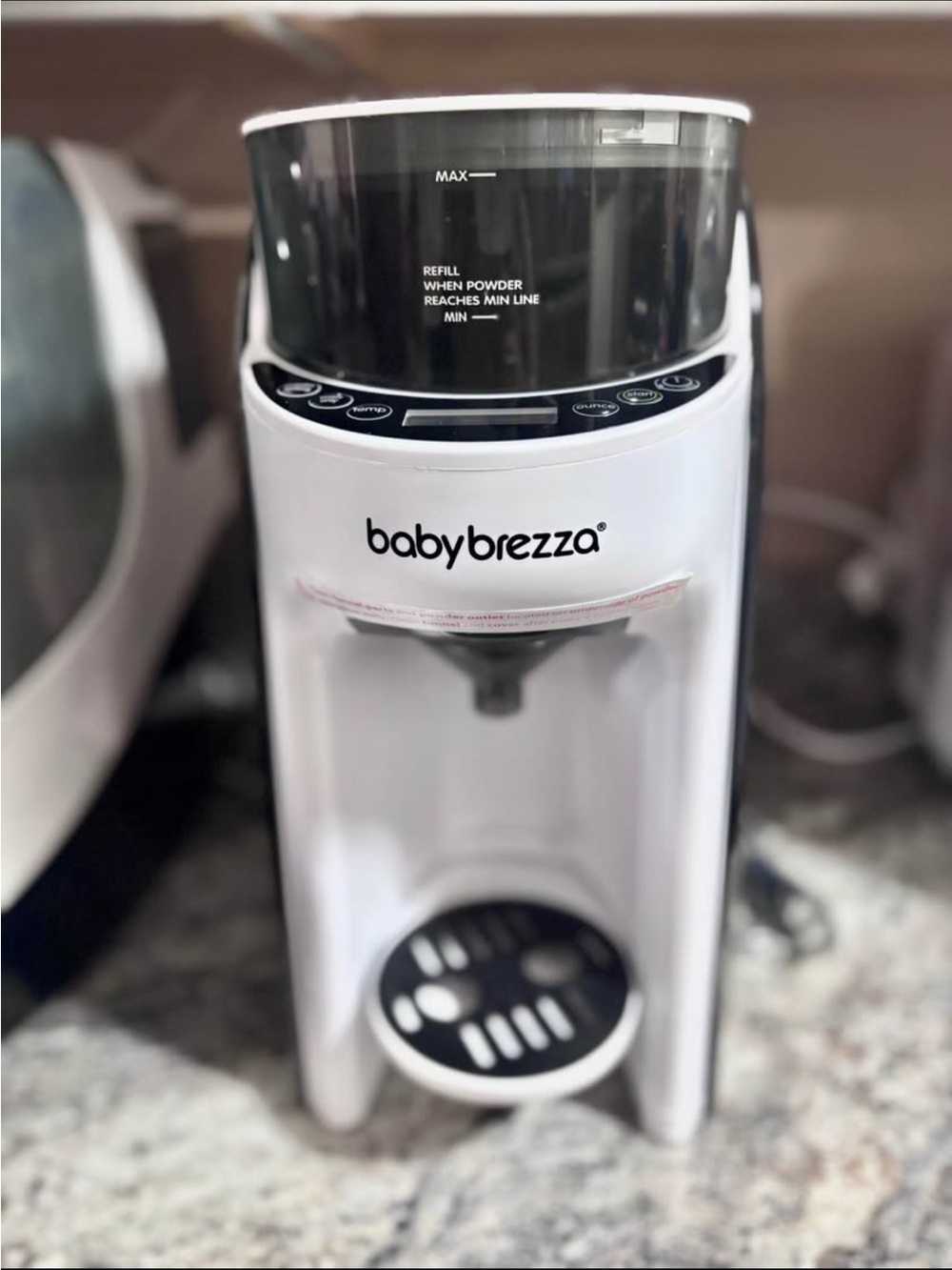 Baby Brezza White Formula Dispenser - Automatic Bottle Prep
